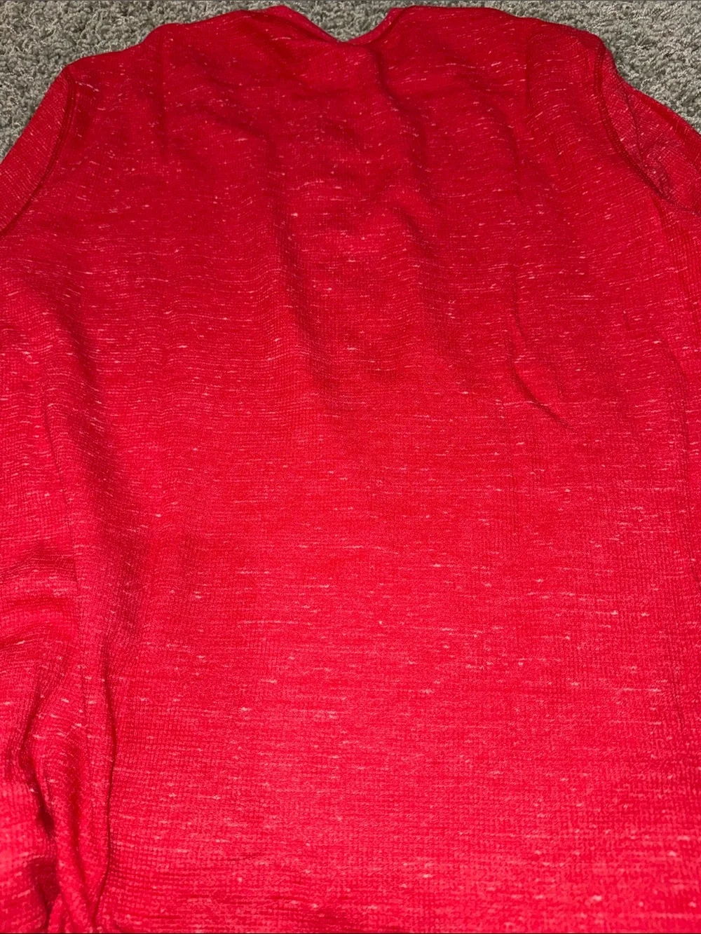 Sonoma Red Long-Sleeve Henley Shirt Mens (XXL)